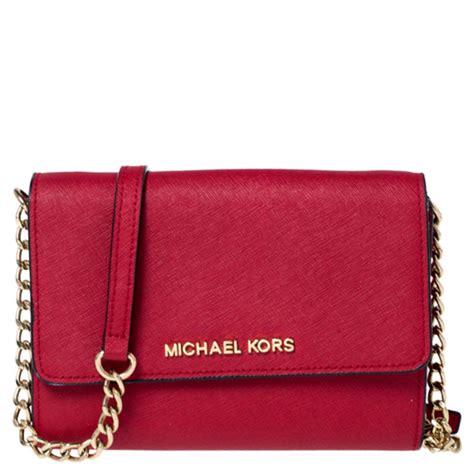 small red purse michael kors|Michael Kors red mini bag.